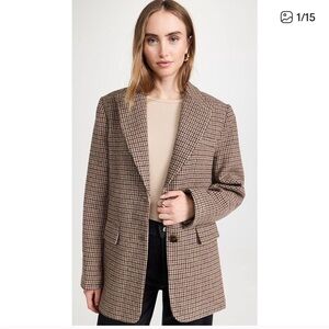 Astr Brown Plaid Blazer